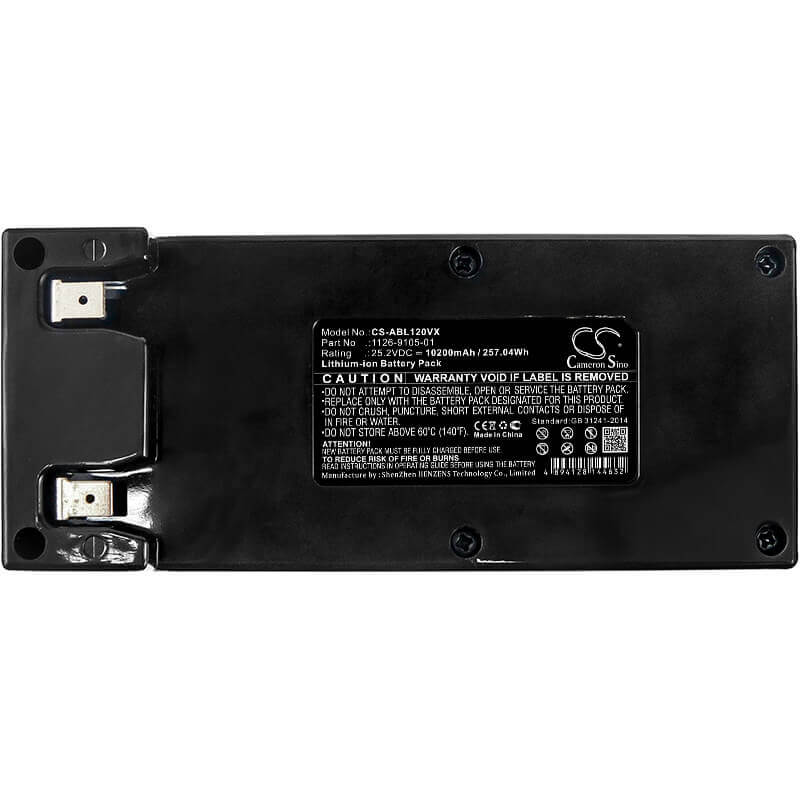 25.2V, Li-ion, 10200mAh, Lawn Mowers battery fits Lizard, Wiper, Zcs Tech, Lawnbott, Alpina, Wolf Garten, Stiga, Ambrogio, 1126-9105-01, 124563, 257.04Wh Lawn Mowers Cameron Sino Technology Limited (Dangerous Goods)