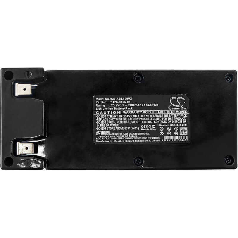 25.2V, Li-ion, 6900mAh, Lawn Mowers battery fits Wiper, Zcs Tech, Alpina, Lizard, Wolf Garten, Lawnbott, Stiga, Ambrogio, 1126-9105-01, 124563, 173.88Wh Lawn Mowers Cameron Sino Technology Limited (Dangerous Goods)