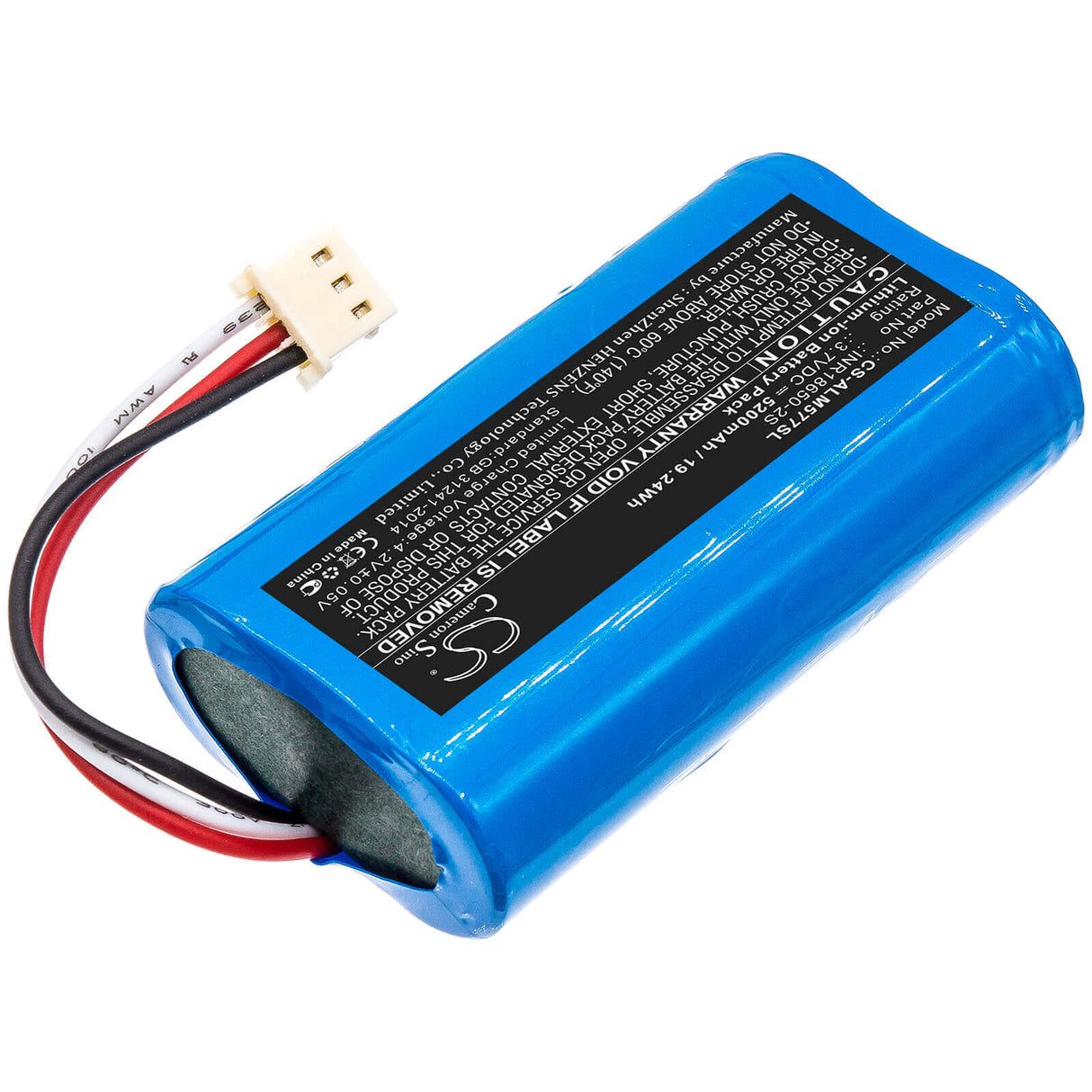 3,7V, Li-ion, 5200mAh, Batterie de haut-parleur compatible avec Altec Lansing, Imw577, Imw577-ab, 19,24Wh Haut-parleur Cameron Sino Technology Limited