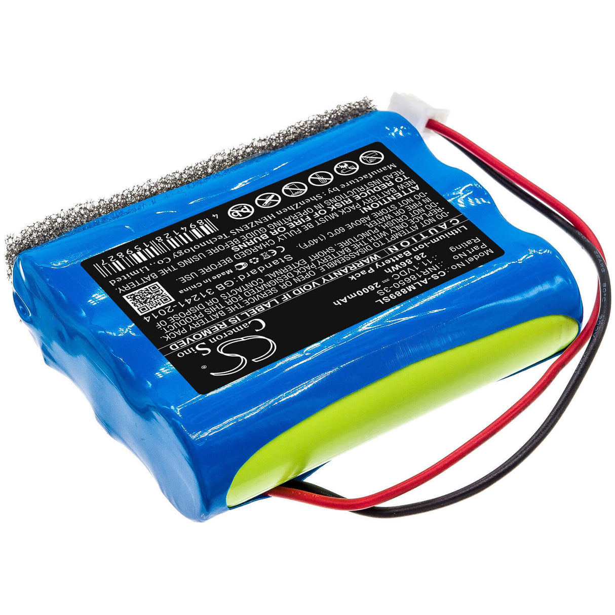 11.1V, Li-ion, 2600mAh, Speaker battery fits Altec Lansing, Imw888-blg, Imw888s, 28.86Wh Speaker Cameron Sino Technology Limited