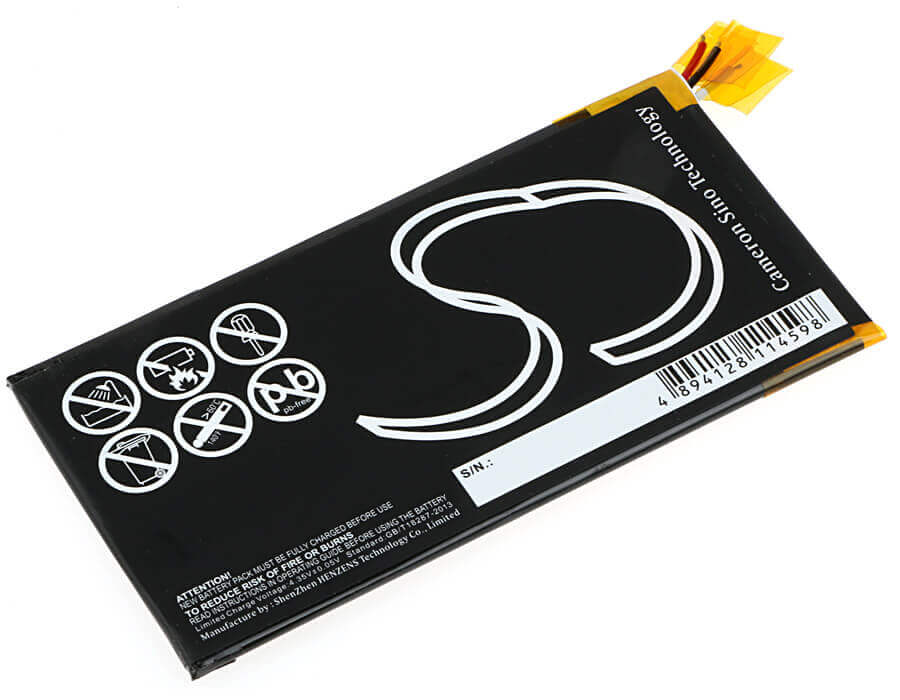 3.8V, Li-Polymer, 4000mAh, SmartPhone battery fits Amazing, Li3740t42p3hd57034, P6, 15.2Wh Mobile, SmartPhone Cameron Sino Technology Limited (Suspended)