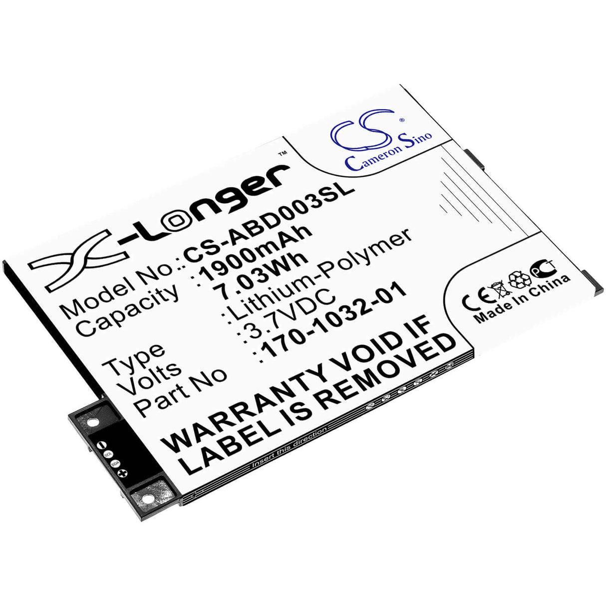 E-Reader battery For Amazon Kindle 3, Kindle Iii, Kindle 3 Wi-fi 3.7v, 1900mah - 7.03wh E-book, E-reader Cameron Sino Technology Limited