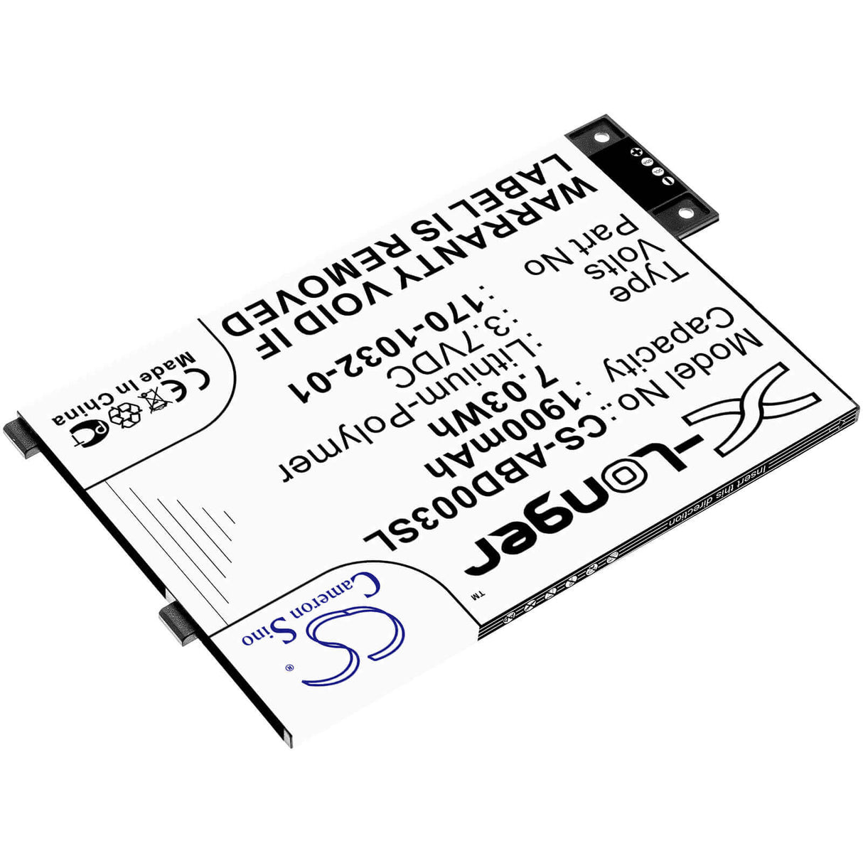 E-Reader battery For Amazon Kindle 3, Kindle Iii, Kindle 3 Wi-fi 3.7v, 1900mah - 7.03wh E-book, E-reader Cameron Sino Technology Limited