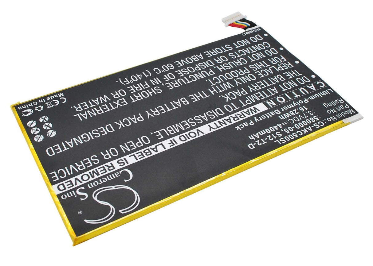 3.7V, Li-Polymer, 4400mAh, Tablet battery fits Amazon, 26s1001-a1(1icp4/82/138), Kc5, Kindle Fire Hd 2013, 16.28Wh Tablet Cameron Sino Technology Limited
