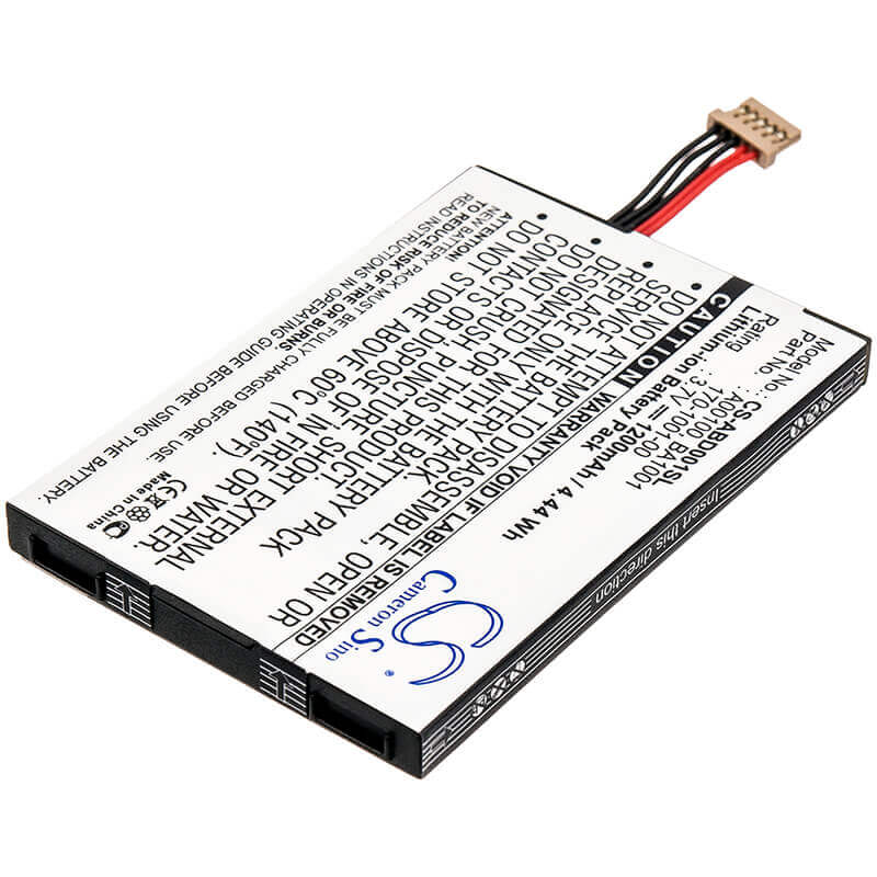 3.7V, Li-ion, 1200mAh, E-book, E-reader battery fits Amazon, 170-1001-00, Kindle, Kindle D00111, 4.44Wh E-book, E-reader Cameron Sino Technology Limited