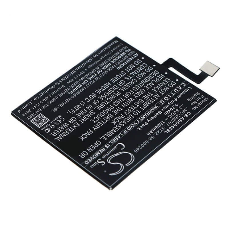 3.8V, Li-Polymer, 1500mAh, Tablet battery fits Amazon, 58-000246, Kindle Paperwhite 10th Generat, Kindle Paperwhite 4 10th Gener, 5.70Wh Tablet Cameron Sino Technology Limited