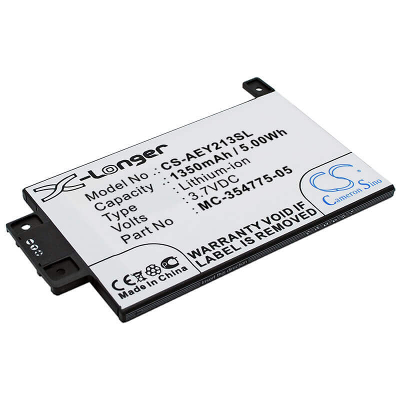 3.7V, Li-ion, 1350mAh, E-book, E-reader battery fits Amazon, 58-000049, Dp75sdi, Kindle Paperwhite 2013, 5Wh E-book, E-reader Cameron Sino Technology Limited