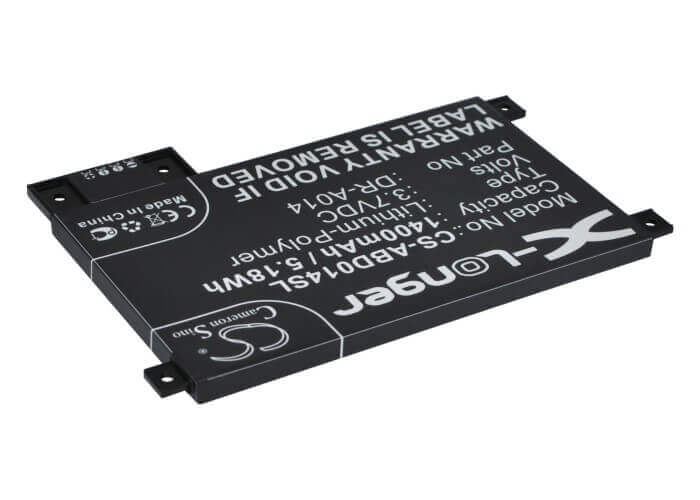 3.7V, Li-Polymer, 1400mAh, E-book, E-reader battery fits Amazon, 170-1056-00, D01200, Dr-a014, 5.18Wh E-book, E-reader Cameron Sino Technology Limited