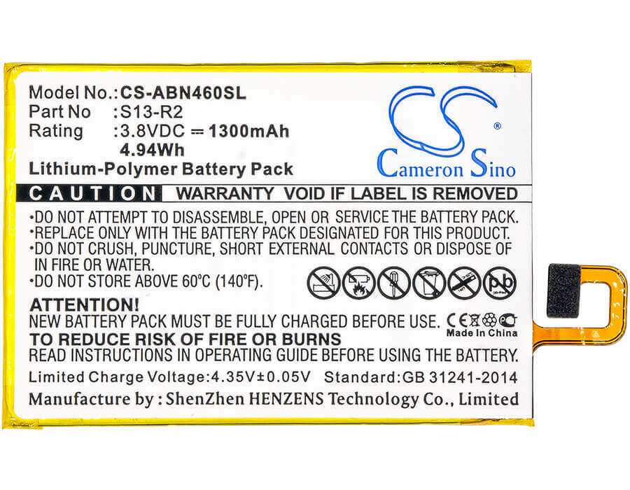 Tablet Battery For Amazon, Kindle Voyage, Nm460gz 3.8v, 1300mah - 4.94wh Tablet Cameron Sino Technology Limited
