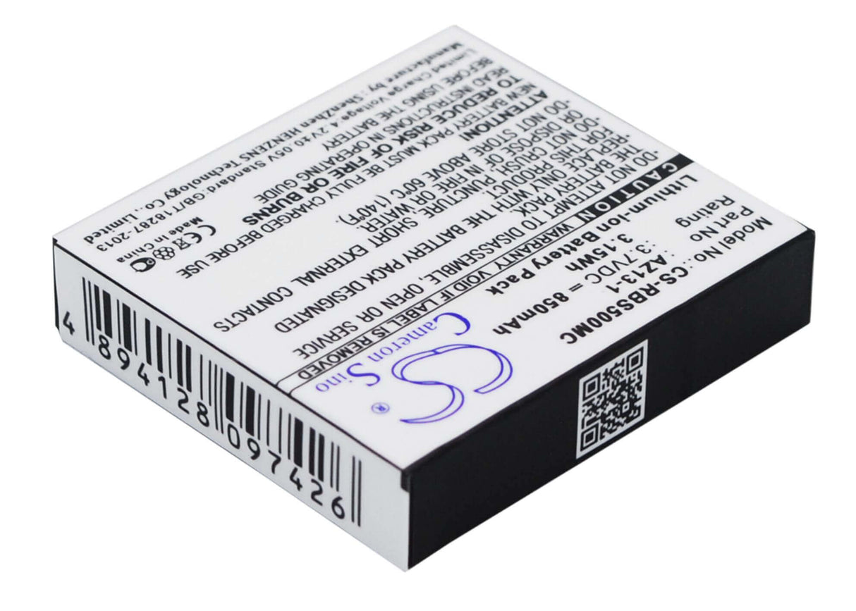Camera Battery For Ambarella A7ls 3.7v, 850mah - 3.15wh Camera Cameron Sino Technology Limited (Camera)