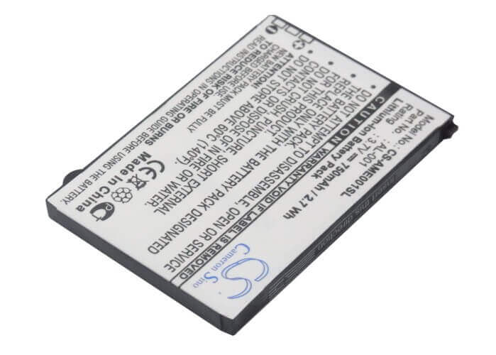 3.7V, Li-ion, 750mAh, SmartPhone battery fits Orange, Amoi, Al-001, Al-001, 2.78Wh Mobile, SmartPhone Cameron Sino Technology Limited (Smartphone)
