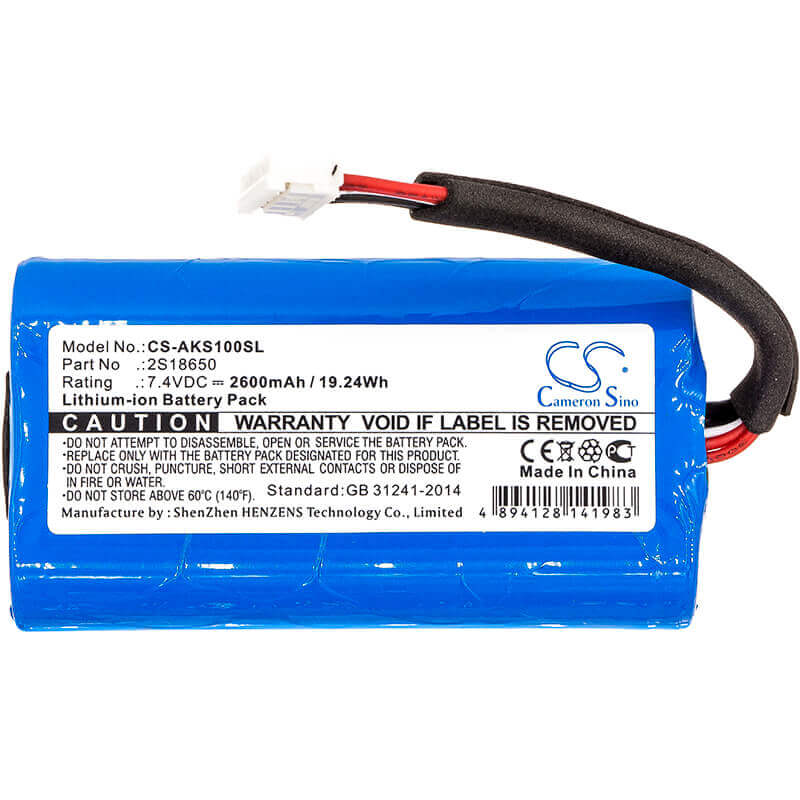 7.4V, Li-ion, 2600mAh, Speaker battery fits Anker, Soundcore Boost, 19.24Wh Speaker Cameron Sino Technology Limited