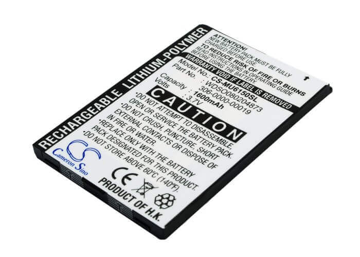 3.7V, Li-Polymer, 1600mAh, SmartPhone battery fits Oqo, Anow, I-mate, Mwg, 306-0000-00019, Q200, 5.92Wh Mobile, SmartPhone Cameron Sino Technology Limited (Smartphone)