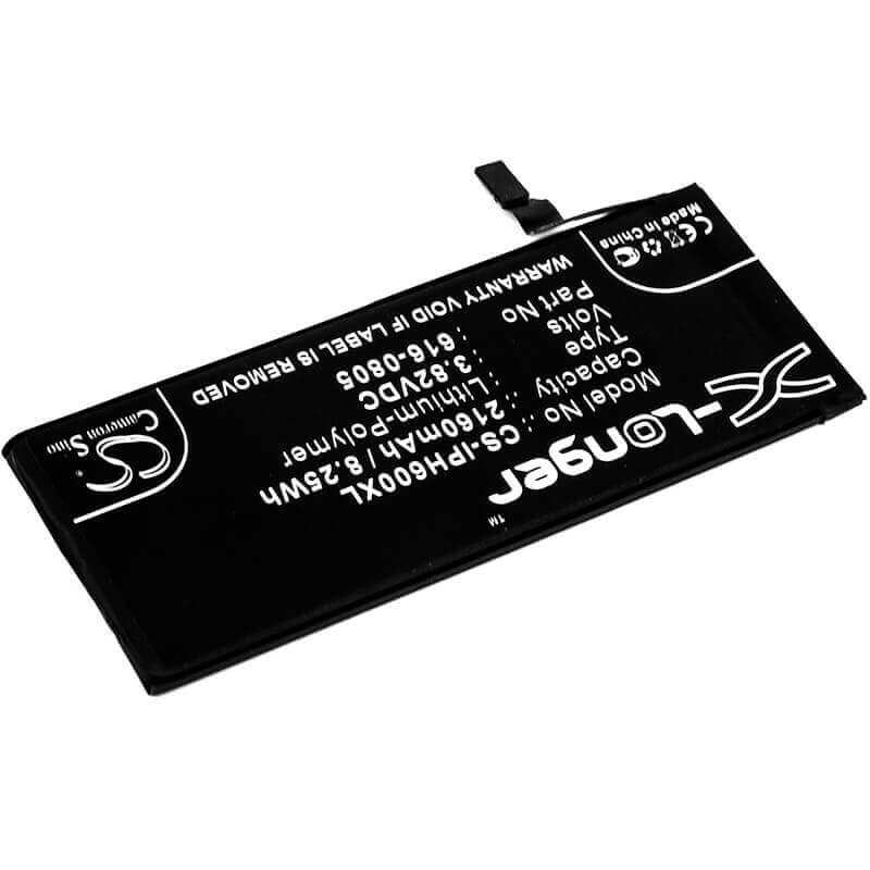 3.82V, Li-Polymer, 2160mAh, SmartPhone battery fits Apple, 616-0804, A1549, A1586, 8.25Wh Mobile, SmartPhone Cameron Sino Technology Limited (Smartphone)