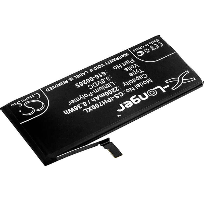 3.8V, Li-Polymer, 2200mAh, SmartPhone battery fits Apple, 616-00255, A1660, A1778, 8.36Wh Mobile, SmartPhone Cameron Sino Technology Limited (Smartphone)