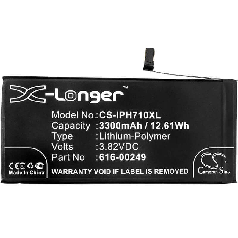 3,82V, Li-Polymère, 3300mAh, batterie de smartphone compatible Apple, 616-00249, A1661, A1784, 12,61Wh Mobile, Smartphone Cameron Sino Technology Limited (Smartphone)