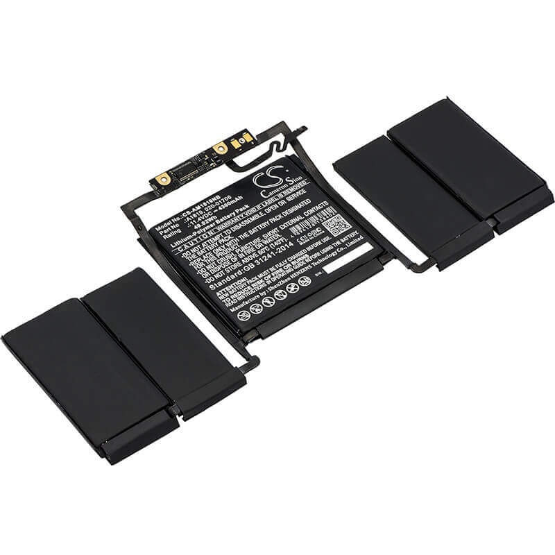 Notebook Battery For Apple, A1706, Emc 3071, Emc 3163 11.4v, 4300mah - 49.02wh Notebook, Laptop Cameron Sino Technology Limited
