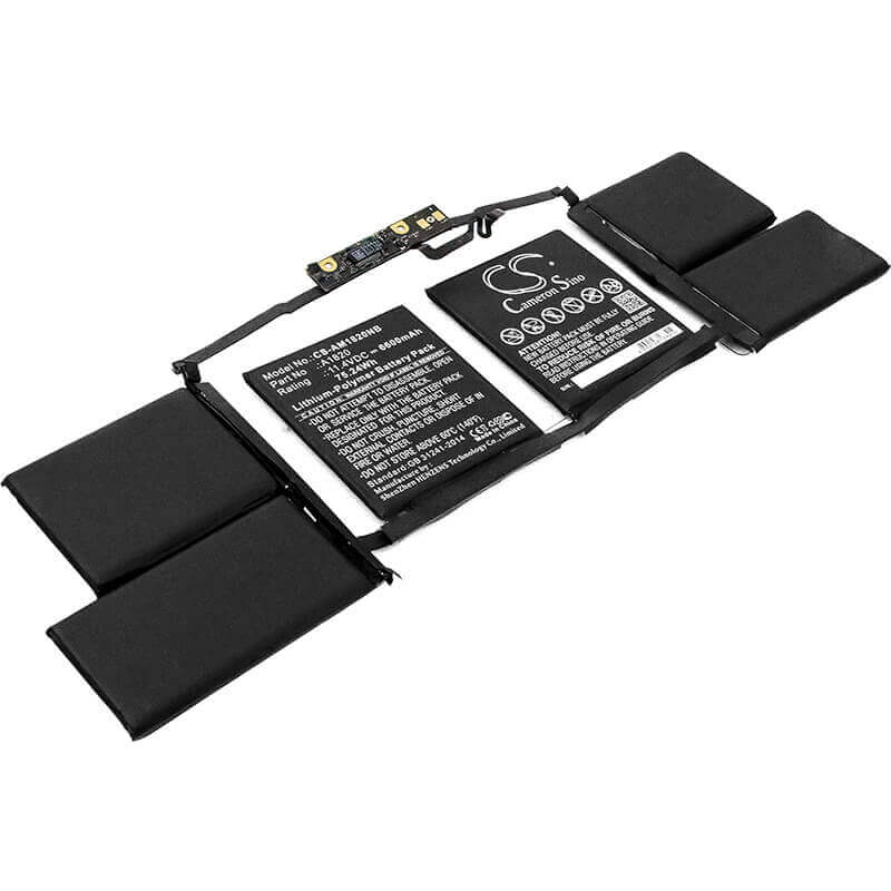Notebook Battery For Apple, A1707, Macbook Pro "core I7" 2.6 15" Touch/late 2016, 11.4v, 6600mah - 75.24wh Notebook, Laptop Cameron Sino Technology Limited