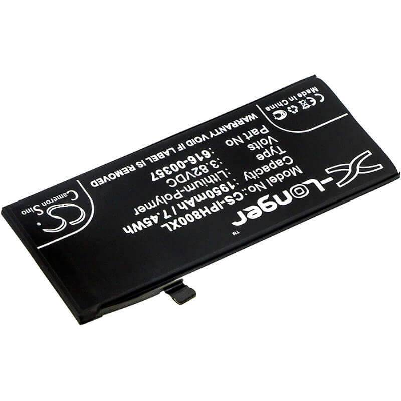 3.82V, Li-Polymer, 1950mAh, SmartPhone battery fits Apple, 616-00357, A1863, Iphone 8, 7.45Wh Mobile, SmartPhone Cameron Sino Technology Limited (Smartphone)
