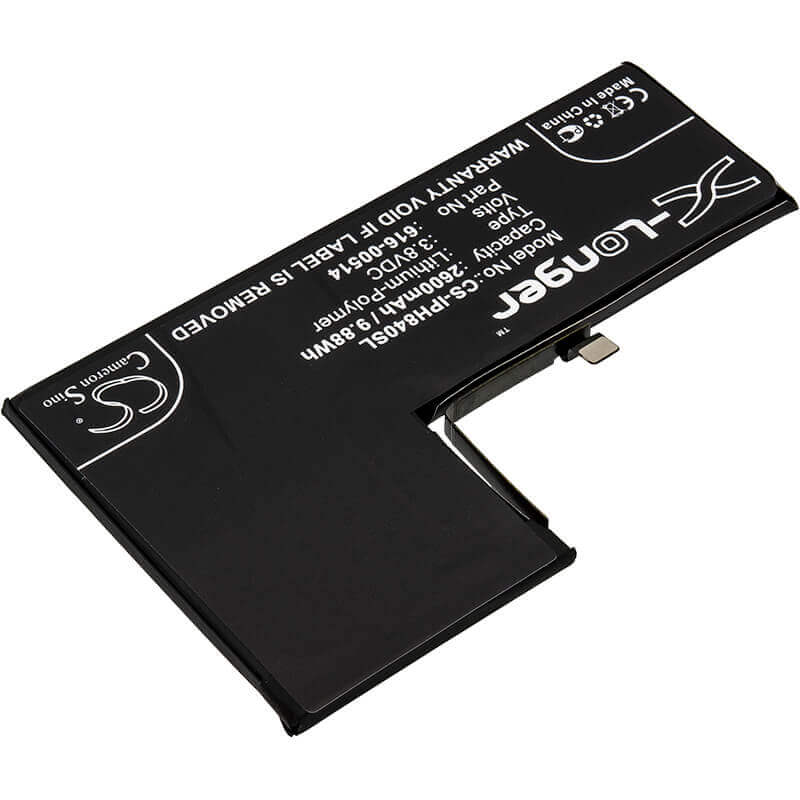 3,8V, Li-Polymer, 2600mAh, batterie de smartphone compatible avec Apple, 616-00514, A1920, A2097, 9,88Wh Mobile, Smartphone Cameron Sino Technology Limited (Smartphone)