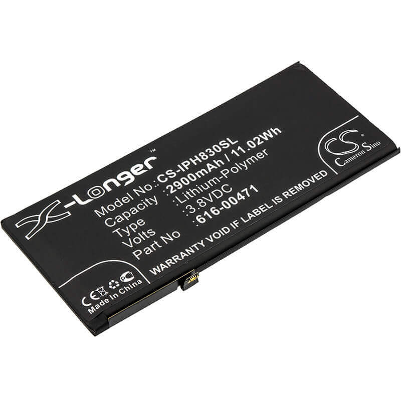 3.8V, Li-Polymer, 2900mAh, SmartPhone battery fits Apple, 616-00468, A1984, A2105, 11.02Wh Mobile, SmartPhone Cameron Sino Technology Limited (Smartphone)