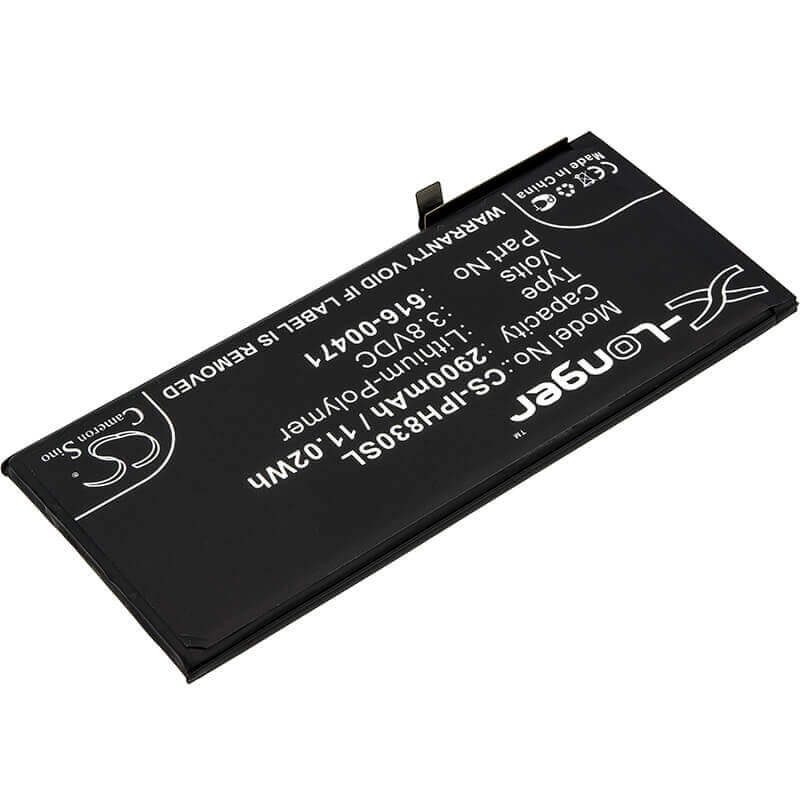 3.8V, Li-Polymer, 2900mAh, SmartPhone battery fits Apple, 616-00468, A1984, A2105, 11.02Wh Mobile, SmartPhone Cameron Sino Technology Limited (Smartphone)