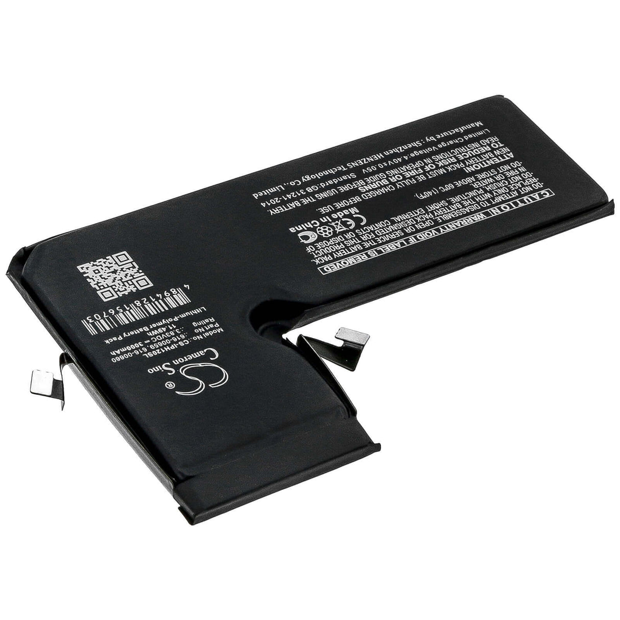 3.83V, Li-Polymer, 3000mAh, SmartPhone battery fits Apple, 616-00659, A2160, A2215, 11.49Wh Mobile, SmartPhone Cameron Sino Technology Limited (Smartphone)