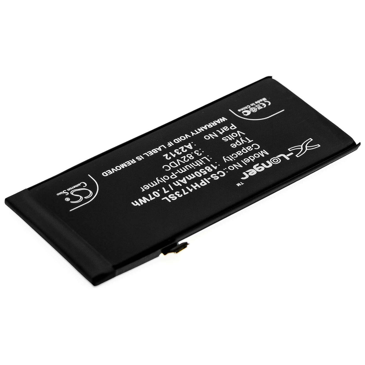 3.82V, Li-Polymer, 1850mAh, SmartPhone battery fits Apple, A2312, A2312, Iphone Se 2, 7.07Wh Mobile, SmartPhone Cameron Sino Technology Limited (Smartphone)