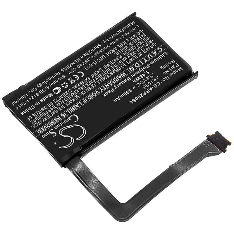 3.8V, Li-Polymer, 390mAh, Headset battery fits Apple, A1596, Airpods 2 Charging Case, Airpods Charging Case, 1.48Wh Wireless Headset Cameron Sino Technology Limited