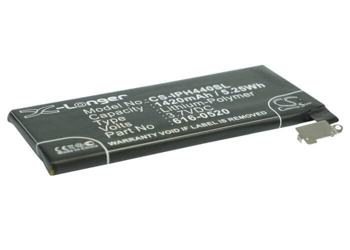 3,7V, Li-Polymère, 1420mAh, Batterie de smartphone compatible Apple, 616-0512, Iphone 4g, Iphone 4g 16gb, 5.25Wh Mobile, Smartphone Cameron Sino Technology Limited (Smartphone)