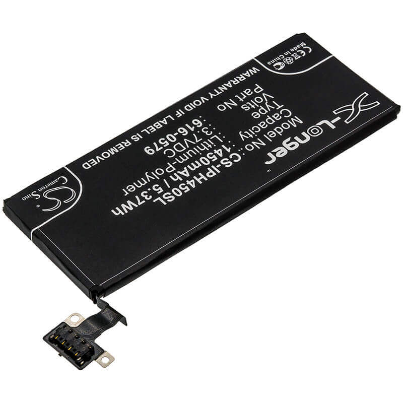 3.7V, Li-Polymer, 1450mAh, SmartPhone battery fits Apple, 616-0479, A1387, A1431, 5.37Wh Mobile, SmartPhone Cameron Sino Technology Limited (Smartphone)
