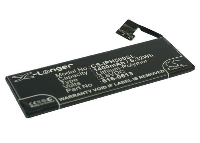 3.8V, Li-Polymer, 1400mAh, SmartPhone battery fits Apple, 616-0610, A1428, A1429, 5.32Wh Mobile, SmartPhone Cameron Sino Technology Limited (Smartphone)