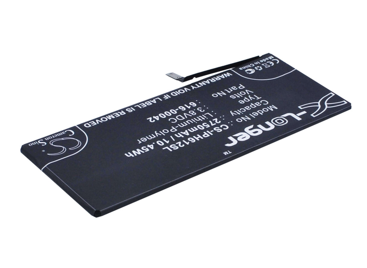 3.8V, Li-Polymer, 2750mAh, SmartPhone battery fits Apple, 616-00042, A1634, A1687, 10.45Wh Mobile, SmartPhone Cameron Sino Technology Limited (Smartphone)