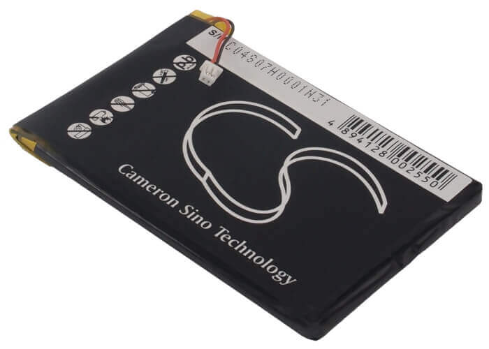 3.7V, Li-Polymer, 2200mAh, Media Player battery fits Apple, P325385a4h, 2nd Generation, Ipod 1st, 8.14Wh Media Player Cameron Sino Technology Limited