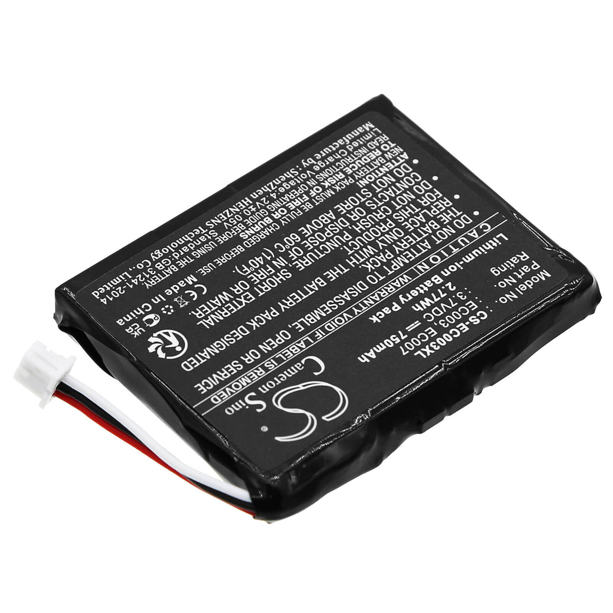 Battery For Apple Ipod Mini 4gb, Ipod Mini 6gb, Mini 4gb M9802 3.7v, 750mah - 2.78wh Media Player Cameron Sino Technology Limited
