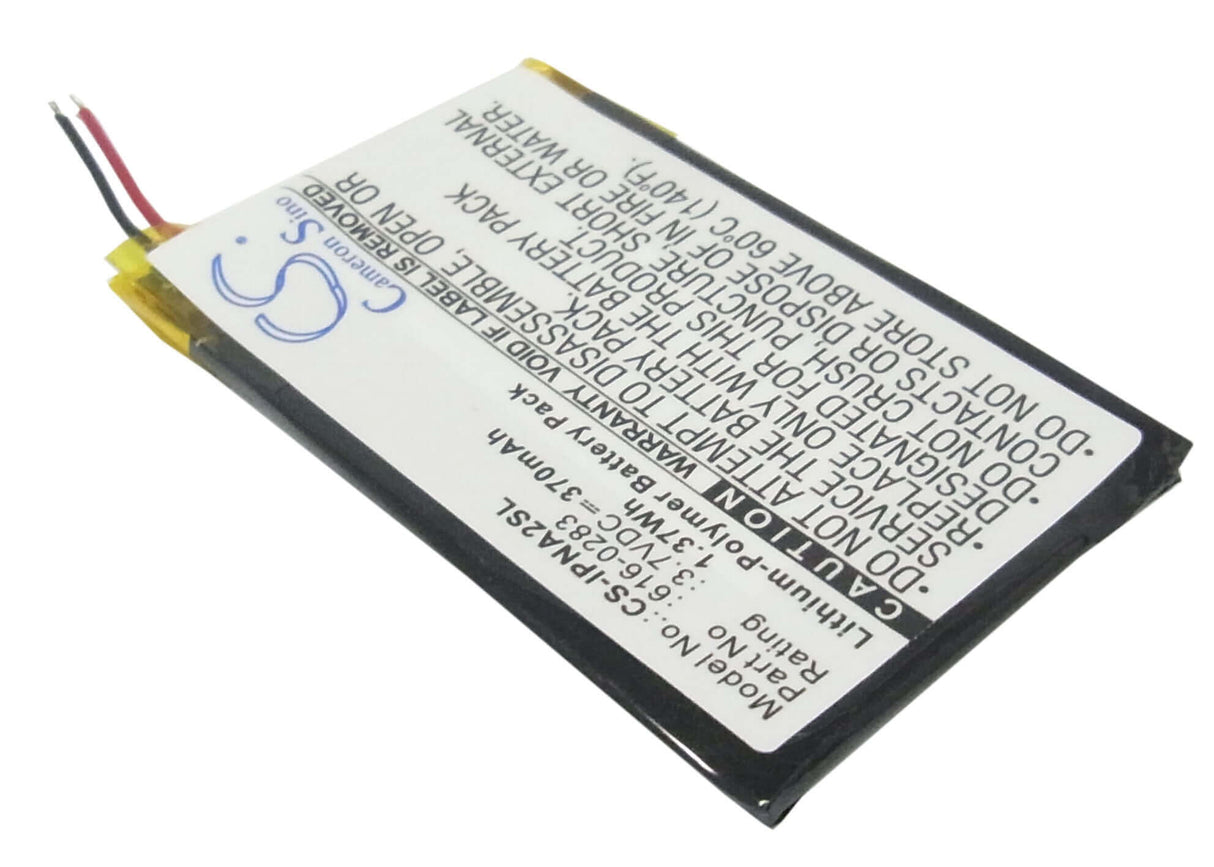 Battery For Apple Ipod Nano G2 6gb, Ipod Nano G2 8gb, Ipod Nano Ma477ll/a 3.7v, 370mah - 1.37wh Batteries for Electronics Cameron Sino Technology Limited (Suspended)