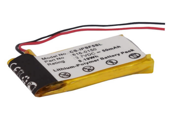 3.7V, Li-Polymer, 50mAh, Media Player battery fits Apple, 616-0150, Ipod Shuffle 4th, Ipod Shuffle 5th, 0.19Wh Media Player Cameron Sino Technology Limited