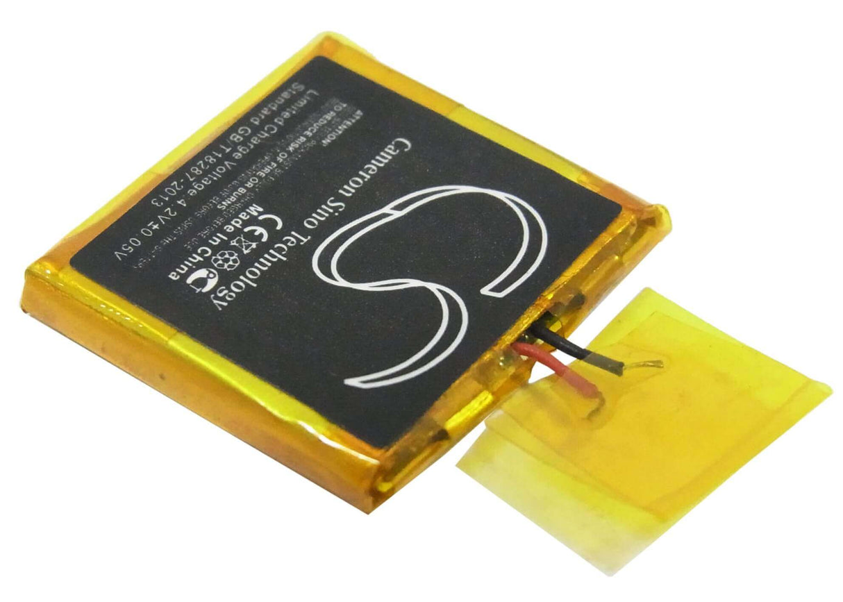 3.7V, Li-Polymer, 100mAh, Media Player battery fits Apple, 616-0274, Ipod Shuffle G2 1gb, Ipod Shuffle G3, 0.37Wh Media Player Cameron Sino Technology Limited