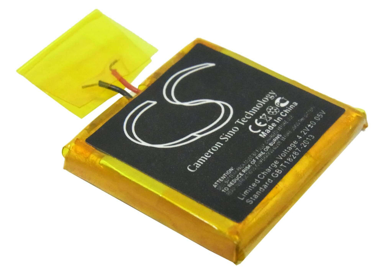 3.7V, Li-Polymer, 100mAh, Media Player battery fits Apple, 616-0274, Ipod Shuffle G2 1gb, Ipod Shuffle G3, 0.37Wh Media Player Cameron Sino Technology Limited
