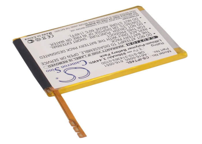 3.7V, Li-Polymer, 930mAh, Media Player battery fits Apple, 616-0550, Ipod Touch 4th, 3.44Wh Media Player Cameron Sino Technology Limited