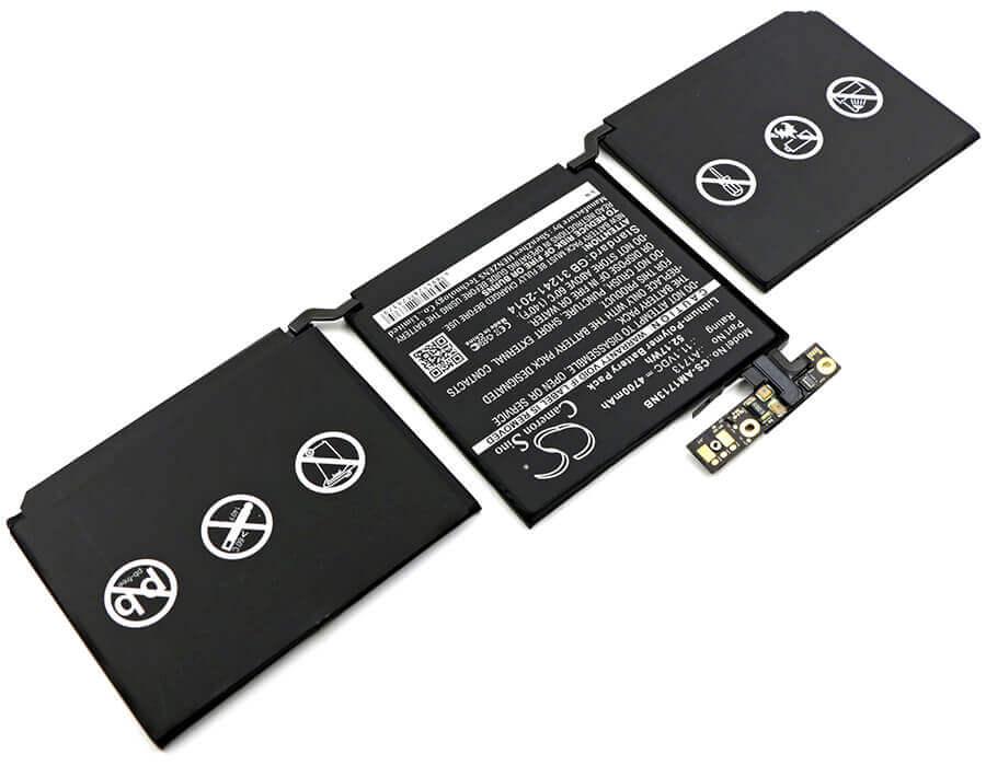 Battery For Apple, Macbook Pro 13.3, Macbook Pro 13.3 2016 Retina, Mll42ch/a 11.1v, 4700mah - 52.17wh Notebook, Laptop Cameron Sino Technology Limited