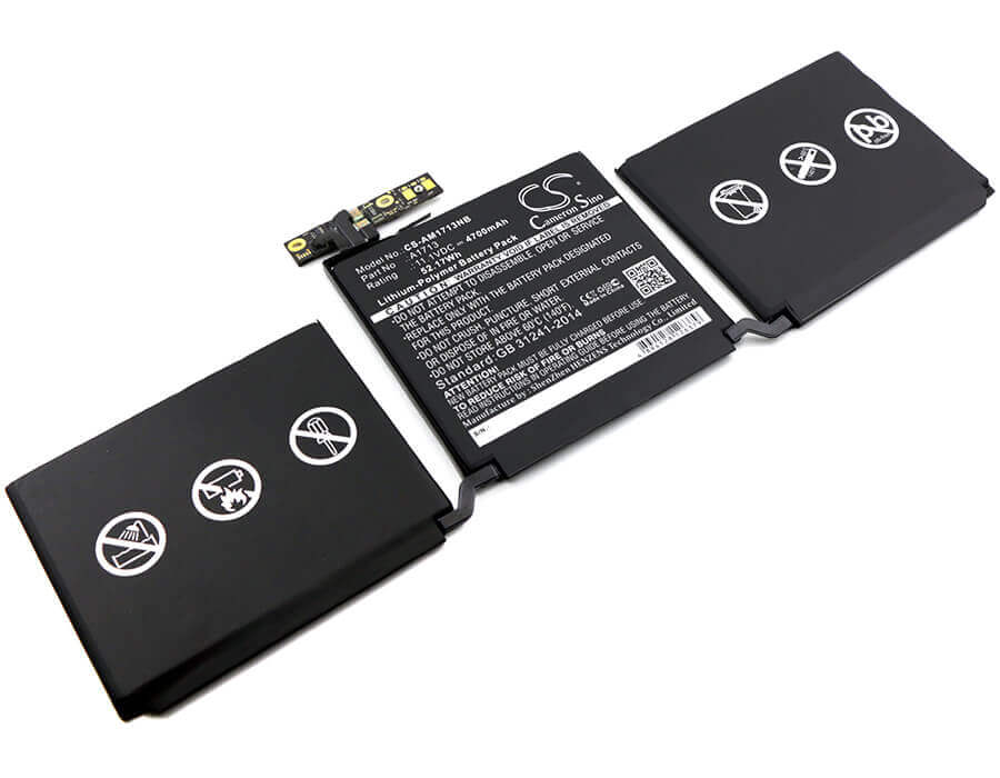 Battery For Apple, Macbook Pro 13.3, Macbook Pro 13.3 2016 Retina, Mll42ch/a 11.1v, 4700mah - 52.17wh Notebook, Laptop Cameron Sino Technology Limited