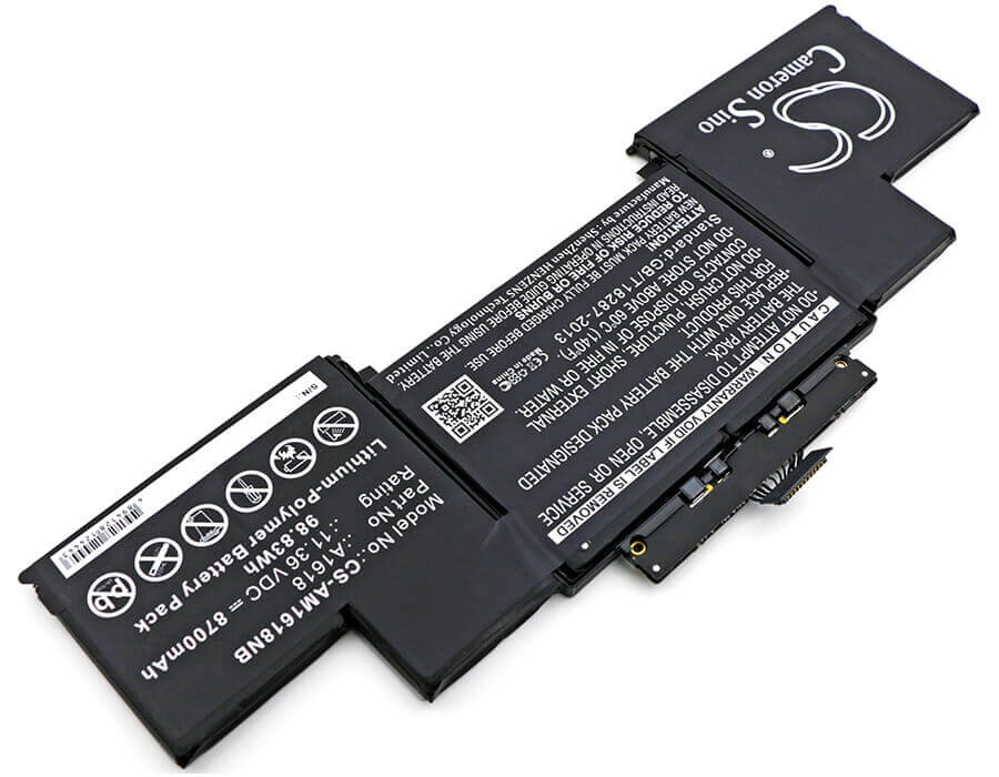 Notebook Battery For Apple, Macbook Pro 15" A1398 Retina 2015 11.36v, 8700mah - 98.83wh Notebook, Laptop Cameron Sino Technology Limited