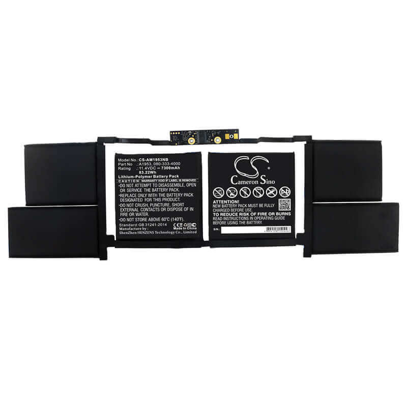 Battery For Apple, Macbook Pro 15 Inch Mv912ll/a*, Macbook Pro 15 Inch Touch Bar A1990 2019, Macbook Pro 15 Inch Touch Bar A1990 Notebook, Laptop Cameron Sino Technology Limited