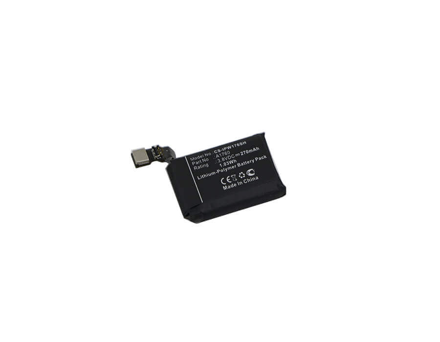 3.8V, Li-Polymer, 270mAh, Smartwatch battery fits Apple, A1760, Mnnn2ll/a, Mp032ll/a, 1.03Wh Smartwatch Cameron Sino Technology Limited
