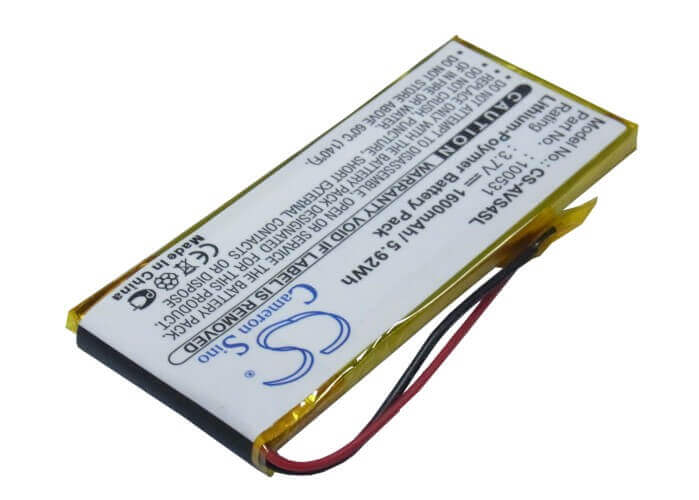 3.7V, Li-Polymer, 1600mAh, Media Player battery fits Archos, 100531, 43 Vision, 43 Vision Eu, 5.92Wh Media Player Cameron Sino Technology Limited