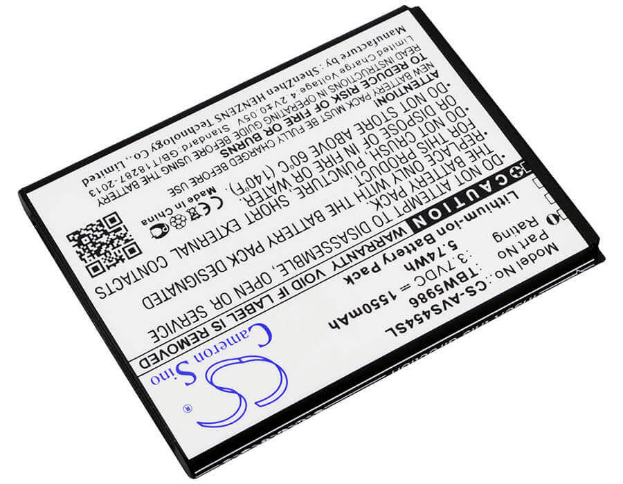 3.7V, Li-ion, 1550mAh, SmartPhone battery fits Archos, Ac300ca, 45 Helium 4g, 45b Helium 4g, 5.74Wh Mobile, SmartPhone Cameron Sino Technology Limited (Smartphone)