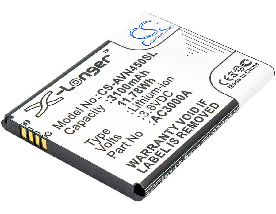 3,8V, Li-ion, 3100mAh, batterie de smartphone compatible avec Archos, Ac3000a, 45 Neon, 11,78Wh Mobile, Smartphone Cameron Sino Technology Limited (Smartphone)