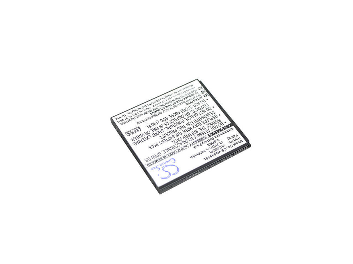 3.7V, Li-ion, 1450mAh, SmartPhone battery fits Highscreen, Archos, Ac45cpl, 45c Platinum, 45c Platinum 6, 5.37Wh Mobile, SmartPhone Cameron Sino Technology Limited (Smartphone)