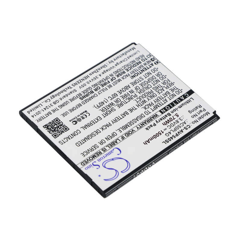 3,8V, Li-ion, 1500mAh, batterie de smartphone compatible avec Archos, Intex, Ac50pl4g, 50 Platinum 4g, 5,7Wh Mobile, Smartphone Cameron Sino Technology Limited (Smartphone)